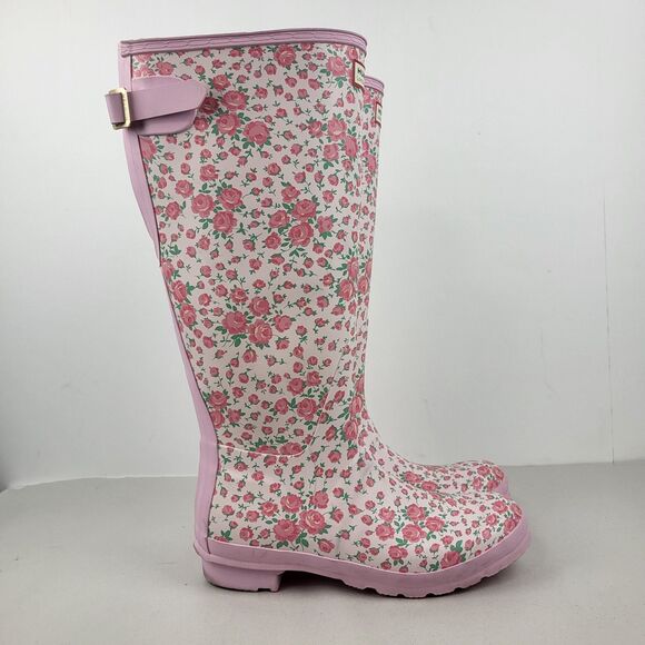 Hunter Love Shack Fancy xBoot Original Tall Rain Boot Floral size 9M - Picture 3 of 15